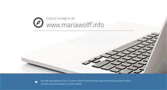 Desktop Screenshot of mariawolff.info
