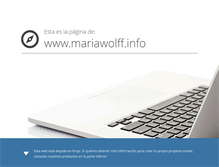 Tablet Screenshot of mariawolff.info